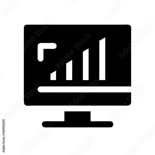 Analytics Monitoring Finance Dashboard Icon Design