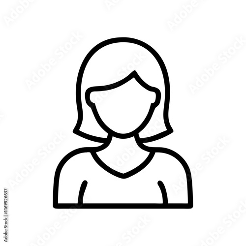 Actress Female Character Portrait Icon Design