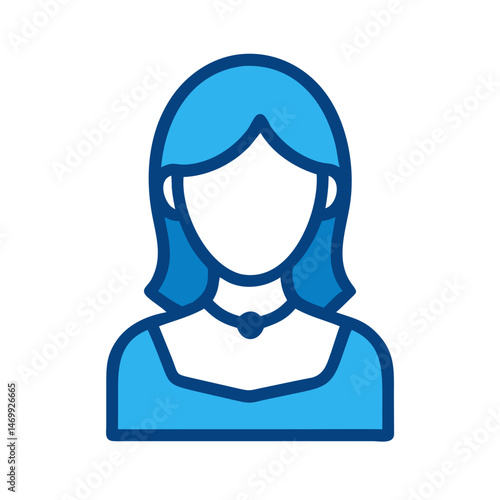Actress Female Character Portrait Icon Design