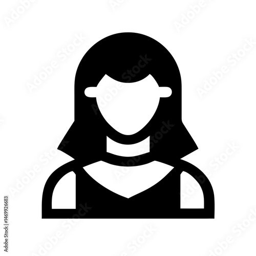 Actress Female Character Portrait Icon Design