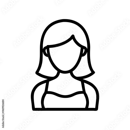 Actress Female Character Portrait Icon Design
