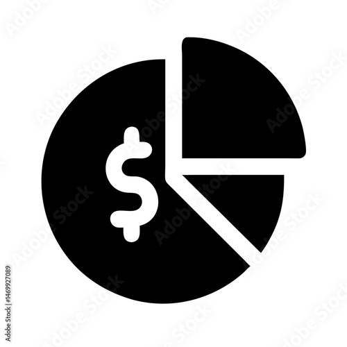 Pie Chart Dollar Analysis Icon Design