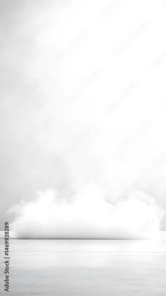 Obraz premium Abstract Monochromatic Cloud Formation Background