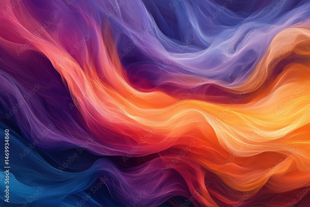 Abstract multicolored flowing paint swirls. Abstract multicolored flowing paint swirls.
