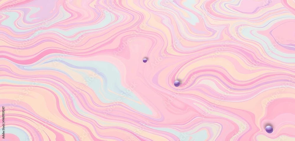 Fototapeta premium Whimsical anime-inspired ground texture with vibrant, pastel colors and flowing lines , scene, fantasy