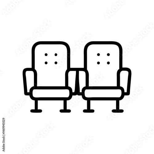 Movie Theater Seat Icon Design
