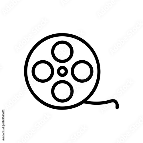 Film Reel Disc Icon Design