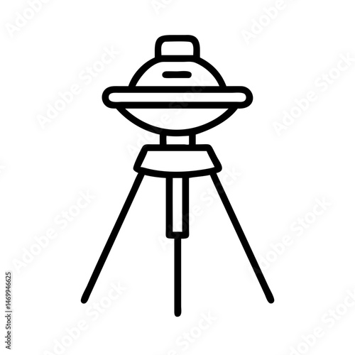 Movie UFO Tripod Icon Design