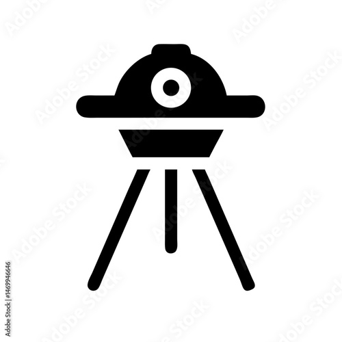 Movie UFO Tripod Icon Design