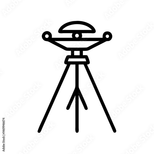 Movie UFO Tripod Icon Design