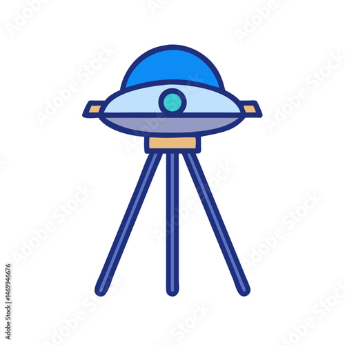 Movie UFO Tripod Icon Design