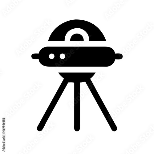 Movie UFO Tripod Icon Design