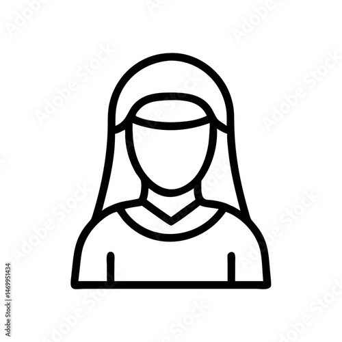 Bedouin Woman Avatar Character Icon Design