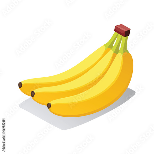 Banana Vector Illustration with Flat Design, Clean Line Art, and Modern Minimalist AestheticArt.