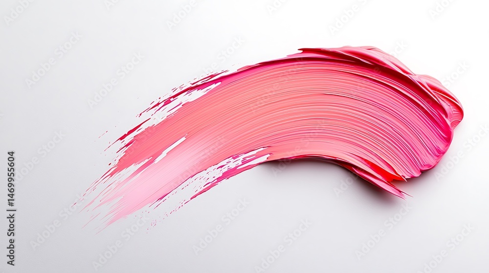 Vibrant Pink and Coral Paint Texture on White Background Vibrant Pink and Coral Paint Texture on White Background