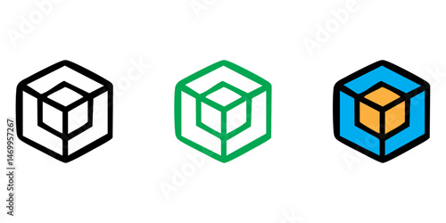 3D Icon for Design, Animation, and Augmented Reality Concepts