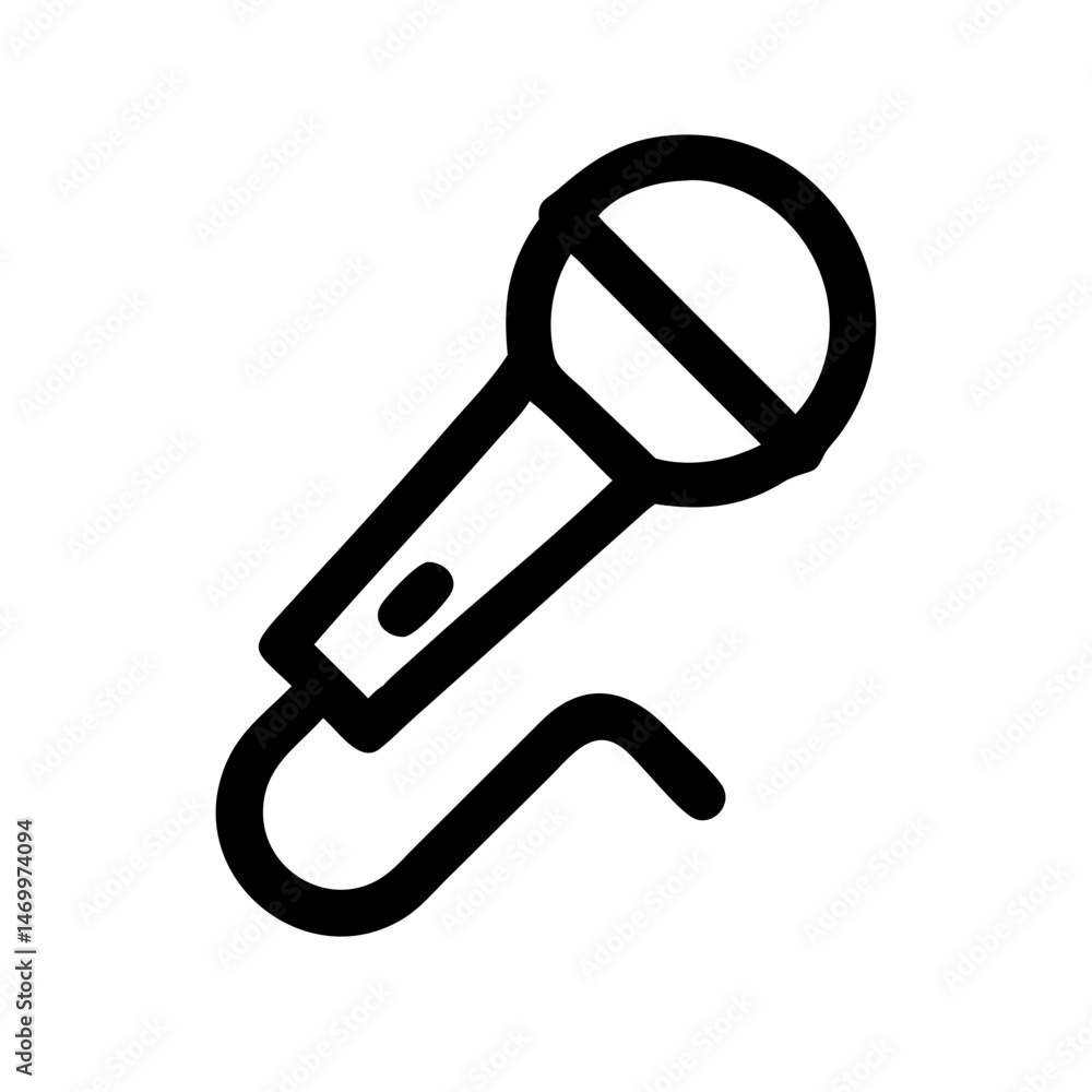 Singing Microphone Music Icon Design Singing Microphone Music Icon Design