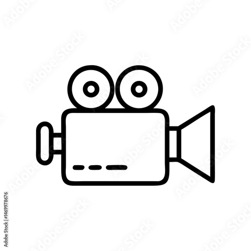 Movie Camera Recorder Filming Icon Design