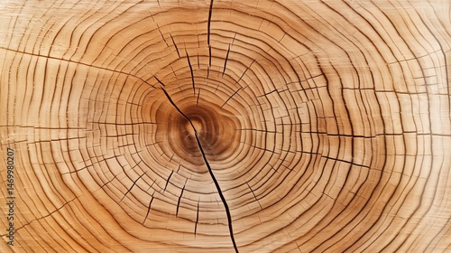 Freshly cut wood texture, saw marks and bright grain, with white background