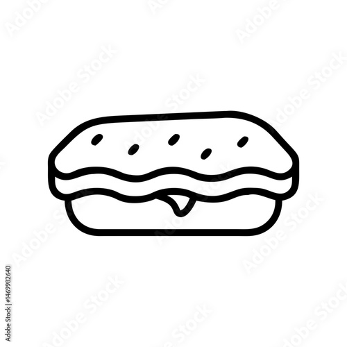 Grilled Cheese Sandwich Food Icon Design