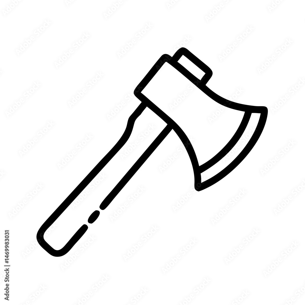 Lumberjack Axe Woodcutting Tool Icon Design Lumberjack Axe Woodcutting Tool Icon Design