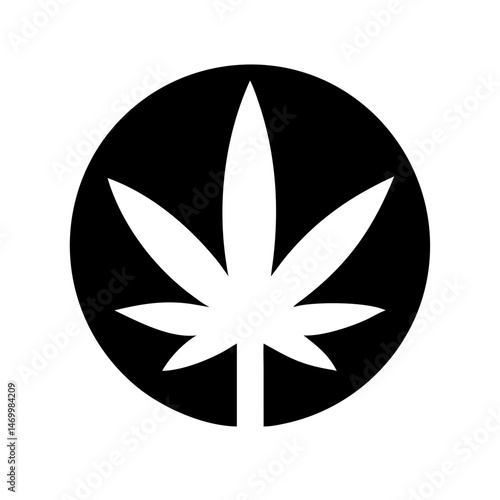 Cannabis Leaf Marijuana Symbol Icon Design