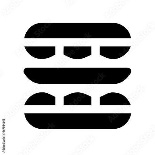 Stacked Canoes Outdoor Adventure Icon Design