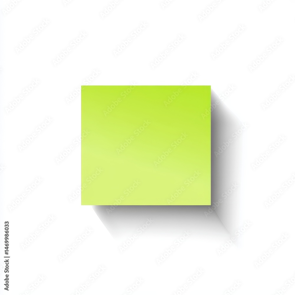 Bright Lime Green Sticky Note Bright Lime Green Sticky Note