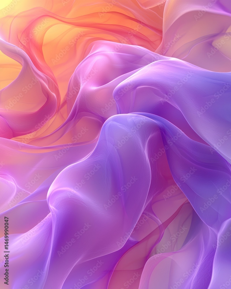 Fototapeta premium Abstract Flowing Fabrics