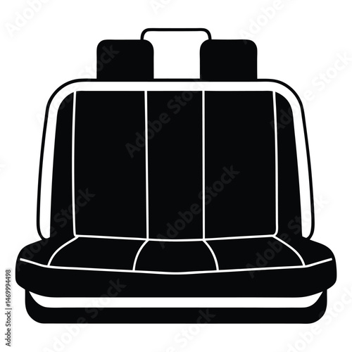 taxi driver element isolated taxi back seat on white background