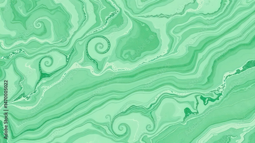 Abstract Green Swirls A Serene and Textured Background Image Abstract Green Swirls A Serene and Textured Background Image