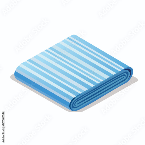 hand towel Vector Illustration with Flat Design, Clean Line Art, and Modern Minimalist AestheticArt.