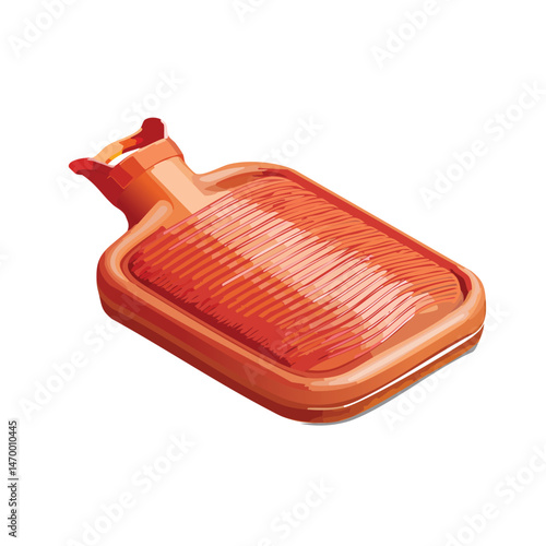 hot water bottle Vector Illustration with Flat Design, Clean Line Art, and Modern Minimalist AestheticArt.