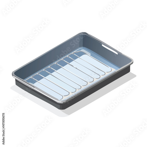 baking sheet Vector Illustration with Flat Design, Clean Line Art, and Modern Minimalist AestheticArt.