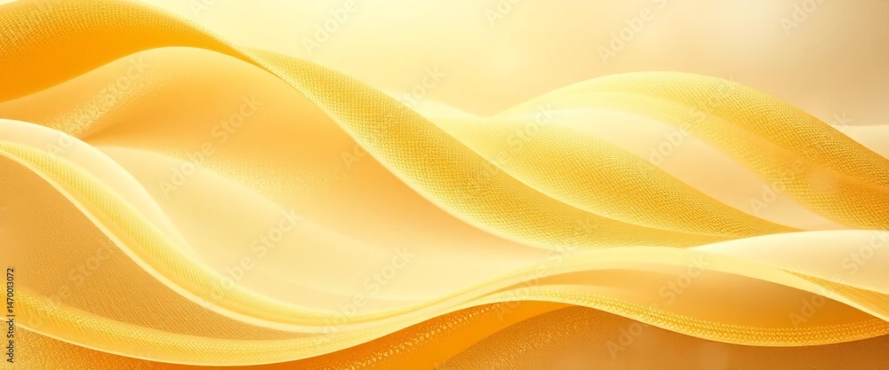Fototapeta premium Soft, shimmering gold and white abstract waves with subtle sparkle, celebration, pattern