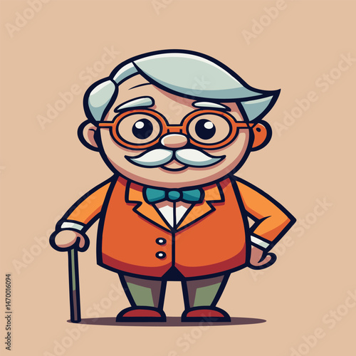 design logo icon character mascot  vector cartoon person man