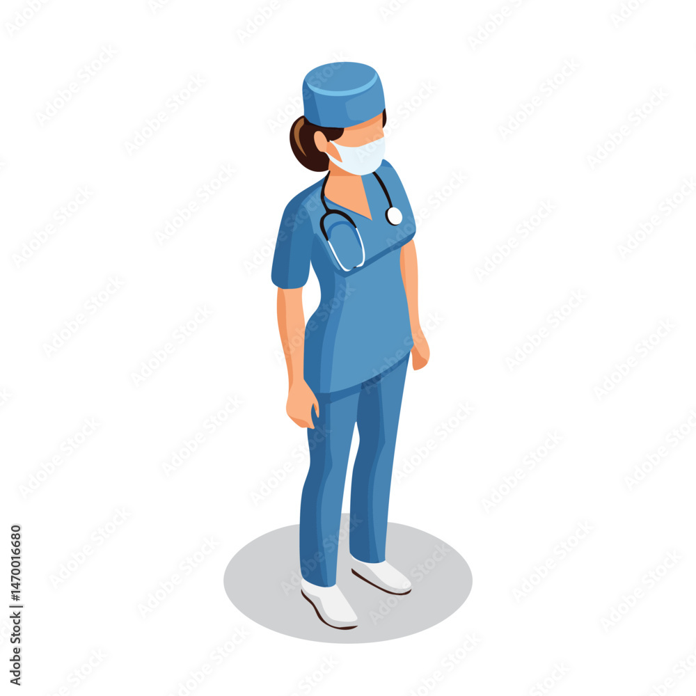 Surgeon Vector Illustration with Flat Design, Clean Line Art, and Modern Minimalist AestheticArt. Surgeon Vector Illustration with Flat Design, Clean Line Art, and Modern Minimalist AestheticArt.