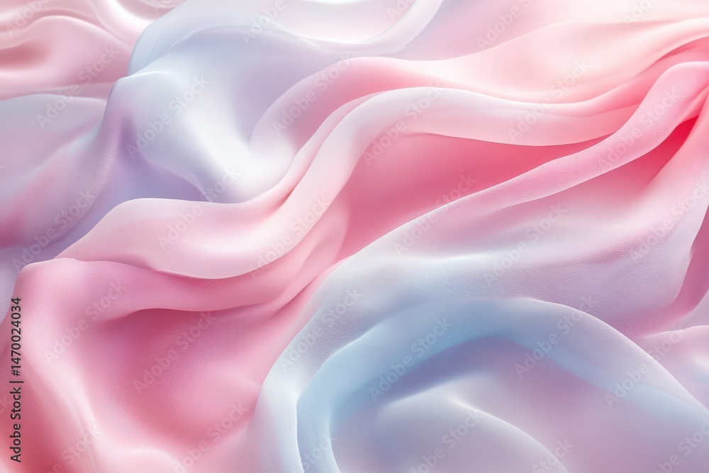 Delicate, flowing fabric with soft color gradients. Delicate, flowing fabric with soft color gradients.