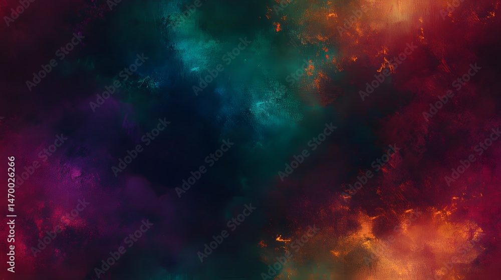 Naklejka premium A vibrant abstract composition of swirling colors.