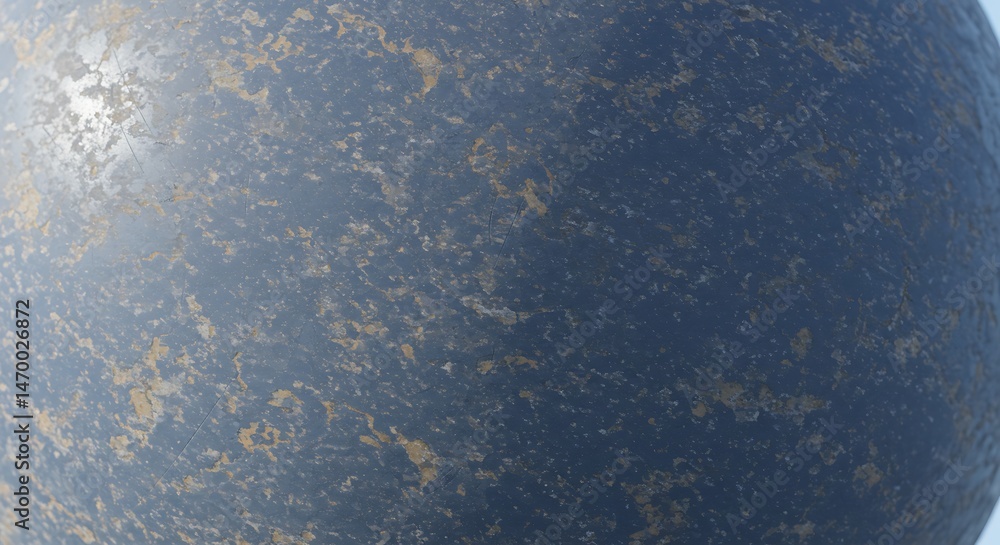 Abstract blue and gold spherical texture background close up design Abstract blue and gold spherical texture background close up design