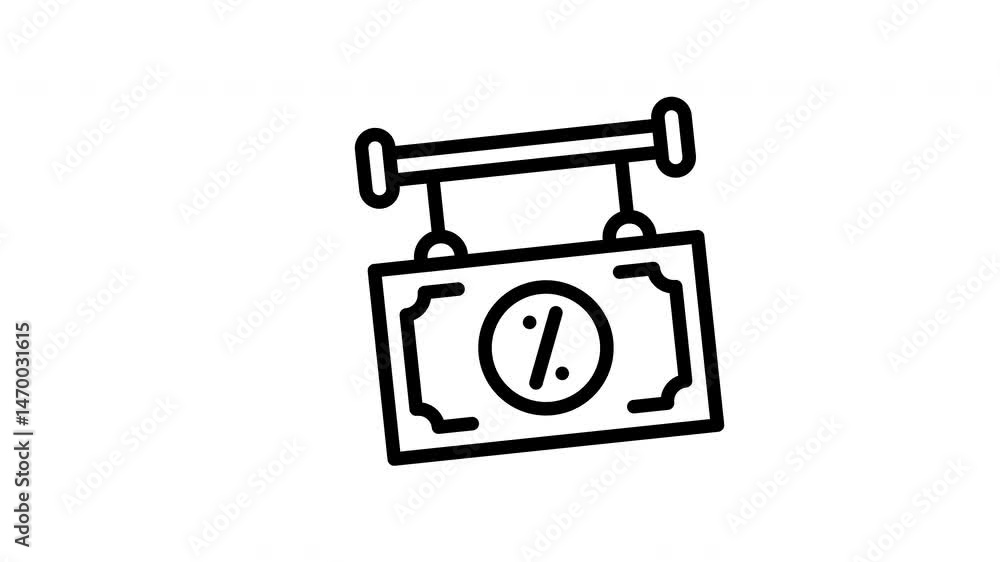 sale banner animated icon sale banner animated icon