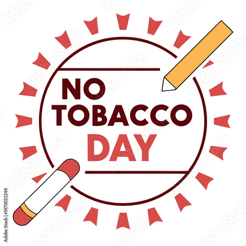    No tobacco day vector illustration.
