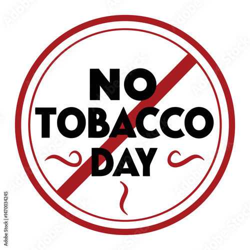    No tobacco day vector illustration.
