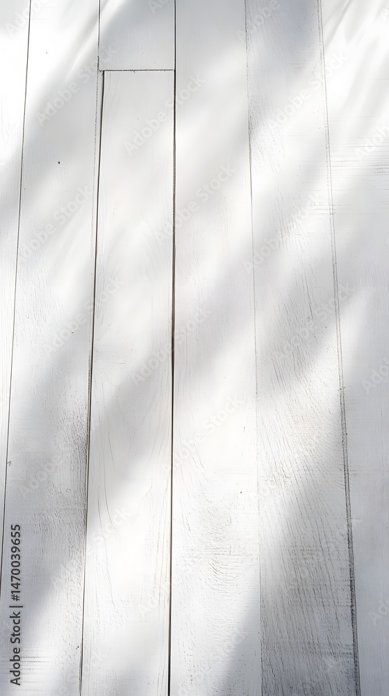Obraz premium A clean minimalist background featuring a simple abstract pattern created by wooden panels or planks in shades of white and gray