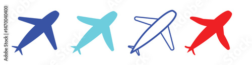 airplane icon vector illustration.plane travel journey symbol. Transportation ..