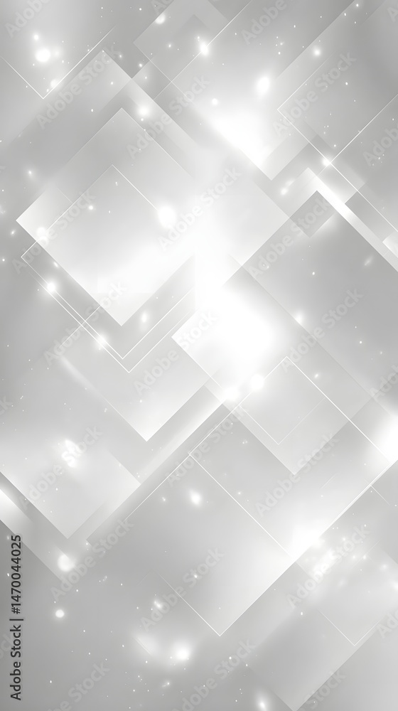Fototapeta premium Radiant abstract geometric elements with layered metallic shine and depth creating a sleek and sophisticated design for business corporate or professional presentations