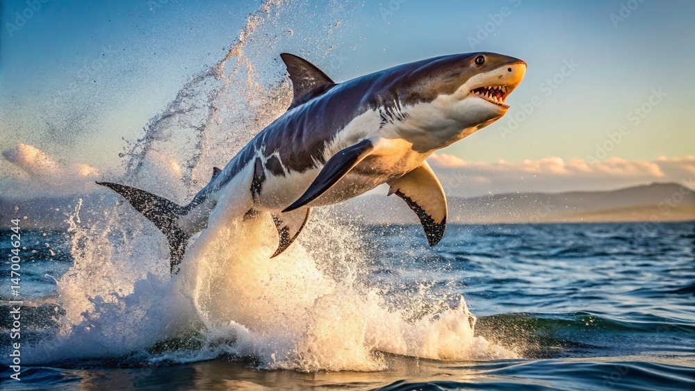 Obraz premium dolphin jumping out of water