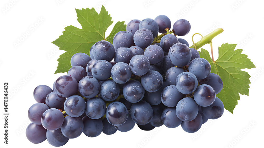 Fototapeta premium bunch of blue grapes