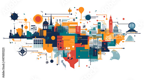 A state map highlighting educational institutions and research hubs for innovation and investment opportunities