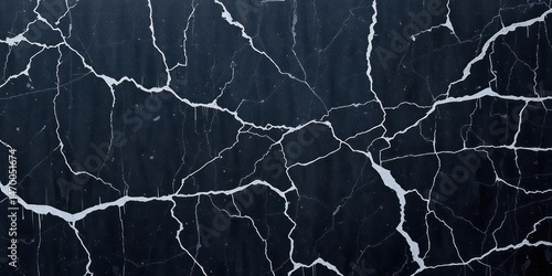 Abstract Dark Surface with Extensive Cracking and Fissures